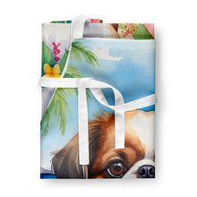 Load image into Gallery viewer, Japanese Chin Luau Apron – Artist-Designed Kitchen, BBQ &amp; Craft Apron