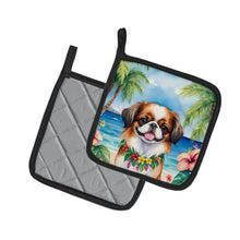 Load image into Gallery viewer, Japanese Chin Luau Pot Holders - Set of 2 Decorative Kitchen Helpers | Made in the USA