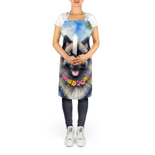 Load image into Gallery viewer, Keeshond Luau Apron – Artist-Designed Kitchen, BBQ &amp; Craft Apron