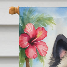 Load image into Gallery viewer, Keeshond Luau House Flag