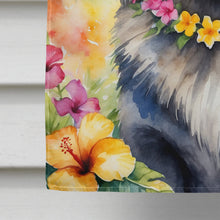 Load image into Gallery viewer, Keeshond Luau House Flag