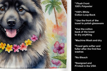 Load image into Gallery viewer, Keeshond Luau Kitchen Towel