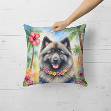 Load image into Gallery viewer, Keeshond Luau Throw Pillow