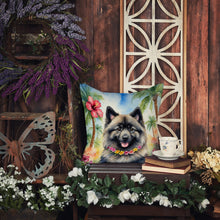 Load image into Gallery viewer, Keeshond Luau Throw Pillow
