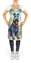 Load image into Gallery viewer, Kerry Blue Terrier Luau Apron – Artist-Designed Kitchen, BBQ &amp; Craft Apron