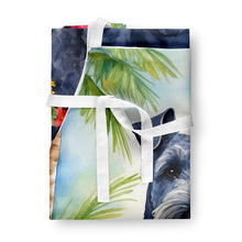 Load image into Gallery viewer, Kerry Blue Terrier Luau Apron – Artist-Designed Kitchen, BBQ &amp; Craft Apron