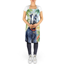 Load image into Gallery viewer, Kerry Blue Terrier Luau Apron – Artist-Designed Kitchen, BBQ &amp; Craft Apron