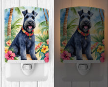 Load image into Gallery viewer, Kerry Blue Terrier Luau Ceramic Night Light