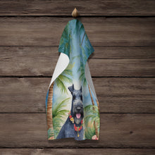 Load image into Gallery viewer, Kerry Blue Terrier Luau Kitchen Towel