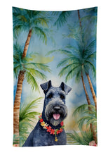 Load image into Gallery viewer, Kerry Blue Terrier Luau Kitchen Towel