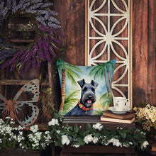 Load image into Gallery viewer, Kerry Blue Terrier Luau Throw Pillow - 14x14 Decorative Pillow – Art for Your Home &amp; Patio