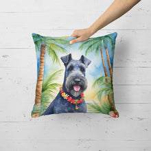 Load image into Gallery viewer, Kerry Blue Terrier Luau Throw Pillow
