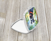 Load image into Gallery viewer, Kerry Blue Terrier Luau Compact Mirror – Stylish Purse Mirror with Artistic Covers