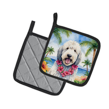 Load image into Gallery viewer, Komondor Luau Pot Holders - Set of 2 Decorative Kitchen Helpers | Made in the USA