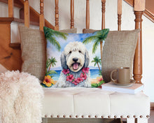 Load image into Gallery viewer, Komondor Luau Throw Pillow - 14x14 Decorative Pillow – Art for Your Home &amp; Patio