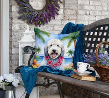 Load image into Gallery viewer, Komondor Luau Throw Pillow
