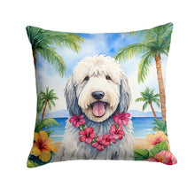 Load image into Gallery viewer, Komondor Luau Throw Pillow