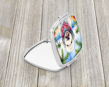 Load image into Gallery viewer, Komondor Luau Compact Mirror – Stylish Purse Mirror with Artistic Covers
