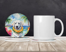 Load image into Gallery viewer, Kuvasz Luau Large Sandstone Coasters Pack of 4