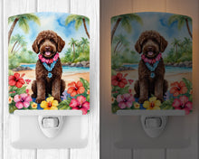 Load image into Gallery viewer, Labradoodle Luau Ceramic Night Light