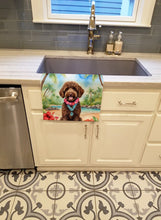 Load image into Gallery viewer, Labradoodle Luau Kitchen Towel