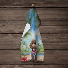 Load image into Gallery viewer, Labradoodle Luau Kitchen Towel