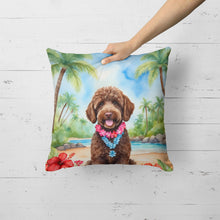Load image into Gallery viewer, Labradoodle Luau Throw Pillow