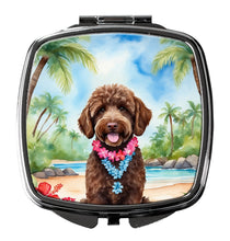 Load image into Gallery viewer, Labradoodle Luau Compact Mirror – Stylish Purse Mirror with Artistic Covers