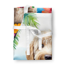 Load image into Gallery viewer, Labradoodle Luau Apron – Artist-Designed Kitchen, BBQ &amp; Craft Apron