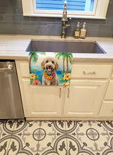 Load image into Gallery viewer, Labradoodle Luau Kitchen Towel