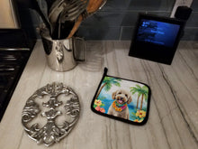 Load image into Gallery viewer, Labradoodle Luau Pot Holders - Set of 2 Decorative Kitchen Helpers | Made in the USA