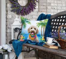 Load image into Gallery viewer, Labradoodle Luau Throw Pillow