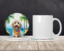 Load image into Gallery viewer, Labradoodle Luau Large Sandstone Coasters Pack of 4