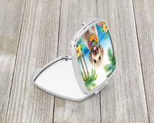 Load image into Gallery viewer, Labradoodle Luau Compact Mirror – Stylish Purse Mirror with Artistic Covers