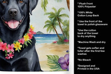 Load image into Gallery viewer, Black Labrador Retriever Luau Kitchen Towel