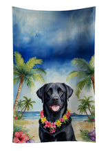 Load image into Gallery viewer, Black Labrador Retriever Luau Kitchen Towel