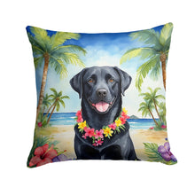 Load image into Gallery viewer, Black Labrador Retriever Luau Throw Pillow