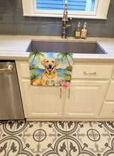 Load image into Gallery viewer, Yellow Labrador Retriever Luau Kitchen Towel