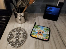 Load image into Gallery viewer, Yellow Labrador Retriever Luau Pot Holders - Set of 2 Decorative Kitchen Helpers | Made in the USA