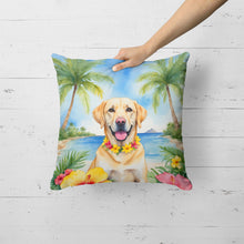 Load image into Gallery viewer, Yellow Labrador Retriever Luau Throw Pillow