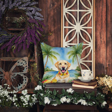 Load image into Gallery viewer, Yellow Labrador Retriever Luau Throw Pillow