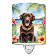 Load image into Gallery viewer, Chocolate Labrador Retriever Luau Ceramic Night Light