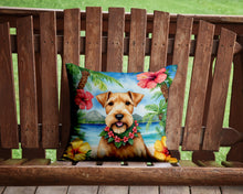 Load image into Gallery viewer, Lakeland Terrier Luau Throw Pillow - 14x14 Decorative Pillow – Art for Your Home &amp; Patio