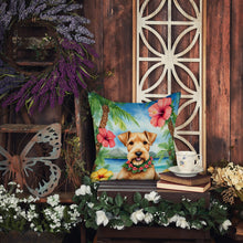 Load image into Gallery viewer, Lakeland Terrier Luau Throw Pillow