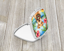Load image into Gallery viewer, Lakeland Terrier Luau Compact Mirror – Stylish Purse Mirror with Artistic Covers