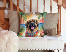 Load image into Gallery viewer, Leonberger Luau Throw Pillow - 14x14 Decorative Pillow – Art for Your Home &amp; Patio