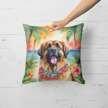 Load image into Gallery viewer, Leonberger Luau Throw Pillow