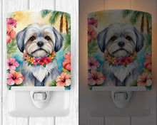 Load image into Gallery viewer, Lhasa Apso Luau Ceramic Night Light