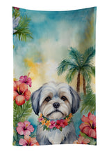 Load image into Gallery viewer, Lhasa Apso Luau Kitchen Towel