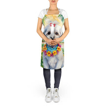 Load image into Gallery viewer, Maltese Luau Apron – Artist-Designed Kitchen, BBQ &amp; Craft Apron